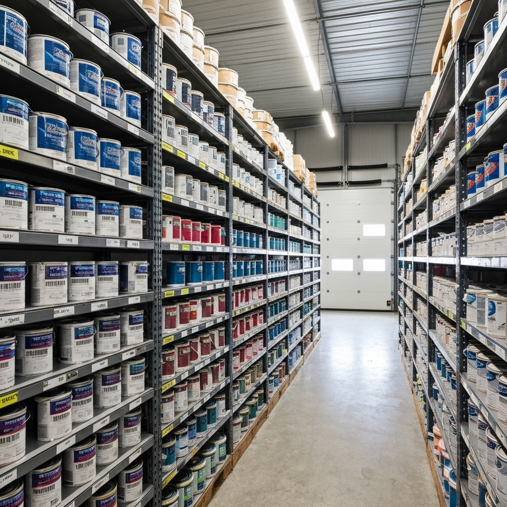 Depósito profissional de tintas e acessórios